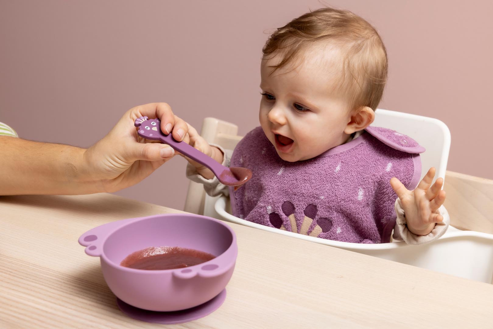 Bol de silicona con ventosa - Mrs. Peacock